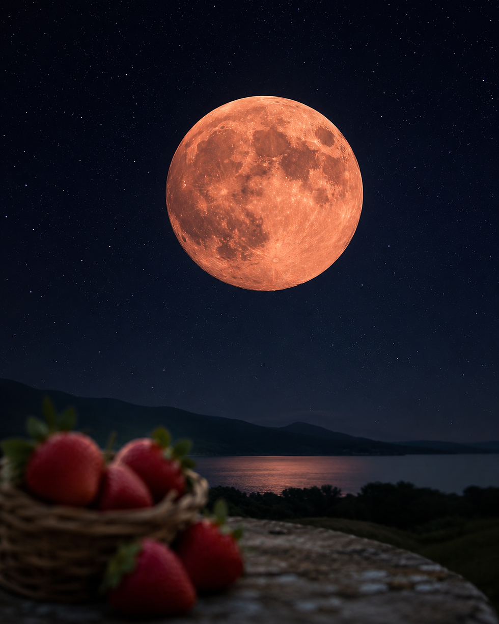 lua de morango