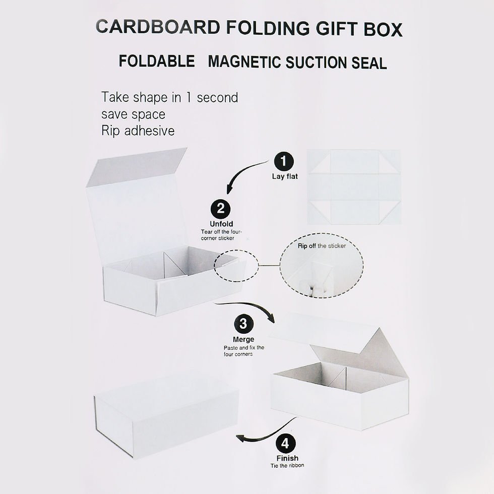 Thumbnail: Elegant Flat-Packed Gift Boxes with Ribbons