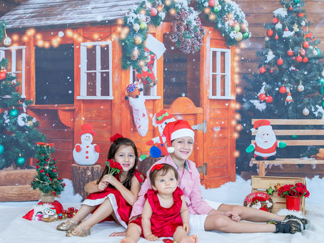 Luísa, Giovana e Nícolas Natal 2019