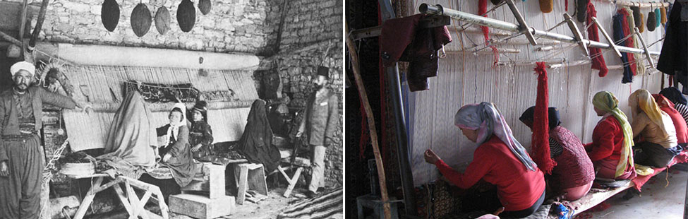 Carpet weaving in past and present days