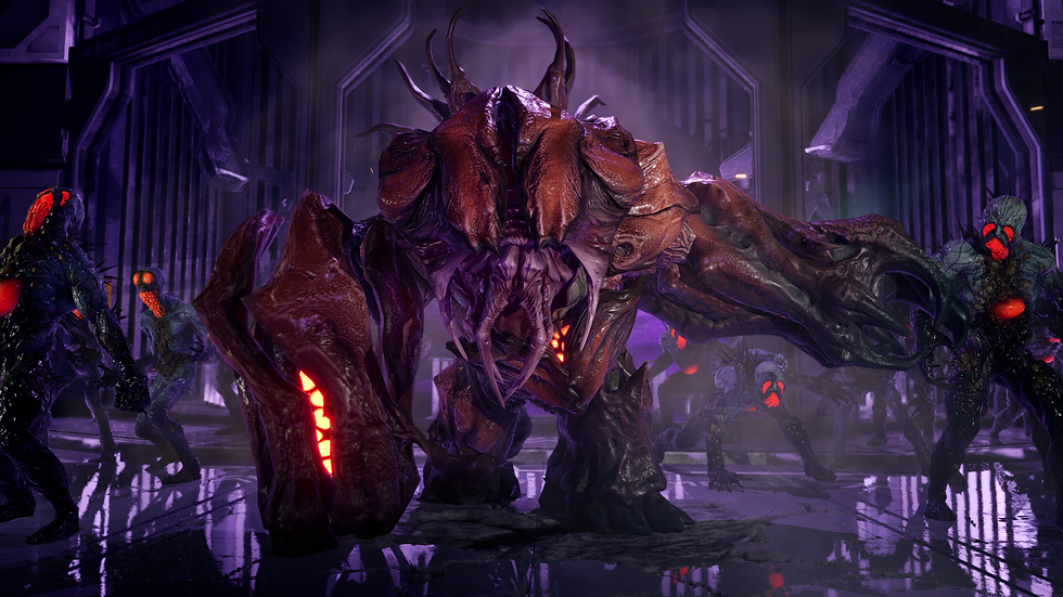 a boss ZED and its minions