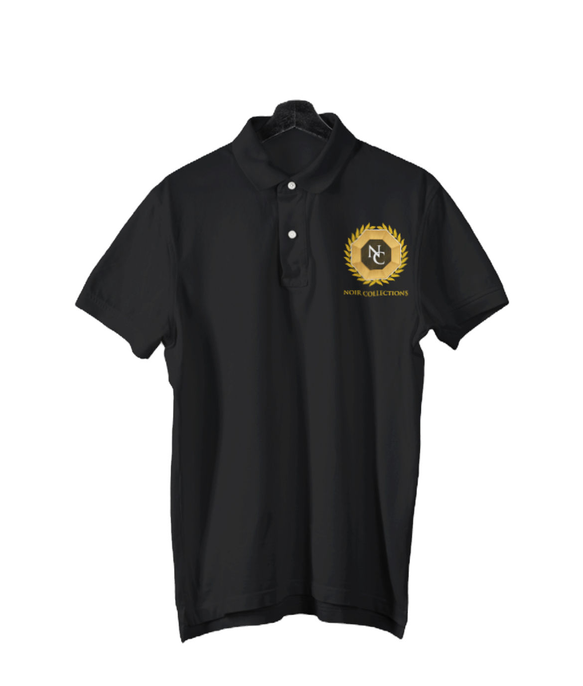 Men's Black Noir Luxe Collection Polo Shirt