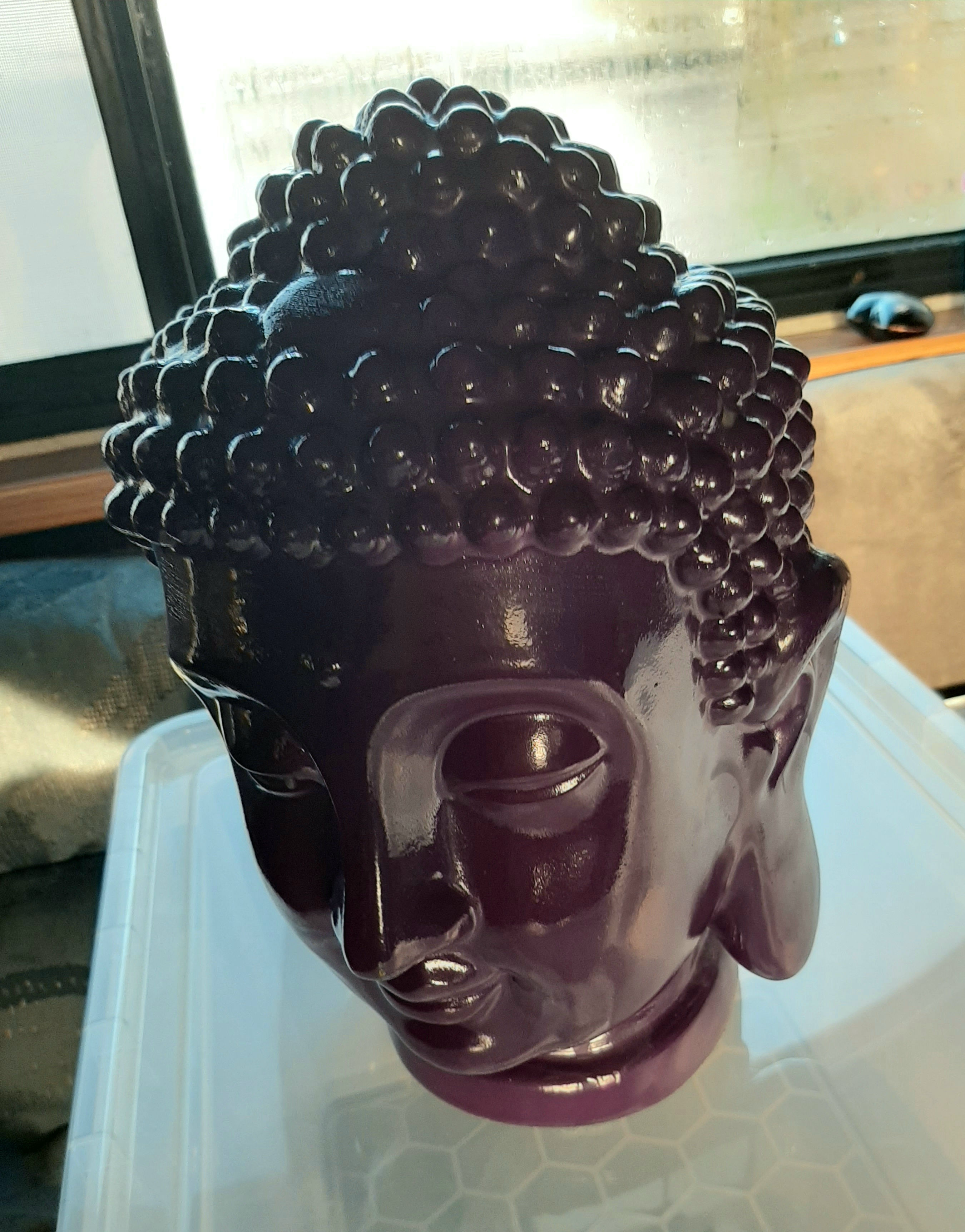 Large Purple Buddha Head