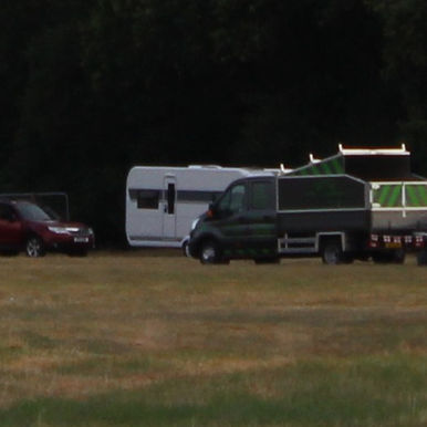 EXCLUSIVE: Travellers in about 15 caravans mob Essex field by A131 in Braintree 