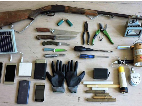 UK EXCLUSIVE: Shotgun and knives in sophisticated survival kit found near cliff where Beast of Kavos