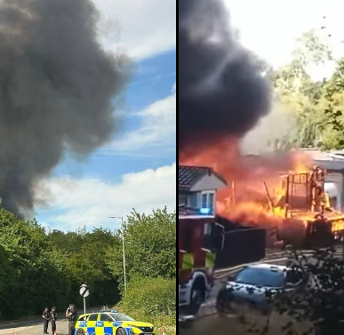 Traveller site almost completely destroyed by blaze - claims council chiefs warned about safety fears 16 months ago