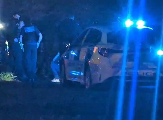 Manhunt underway after man stabbed in park - attacker still at large 