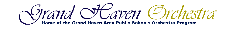 Grand Haven Orchestra Header