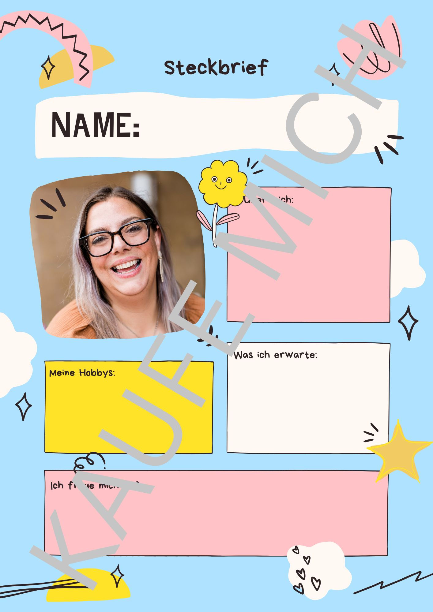 Erzieherin Steckbrief Vorlage