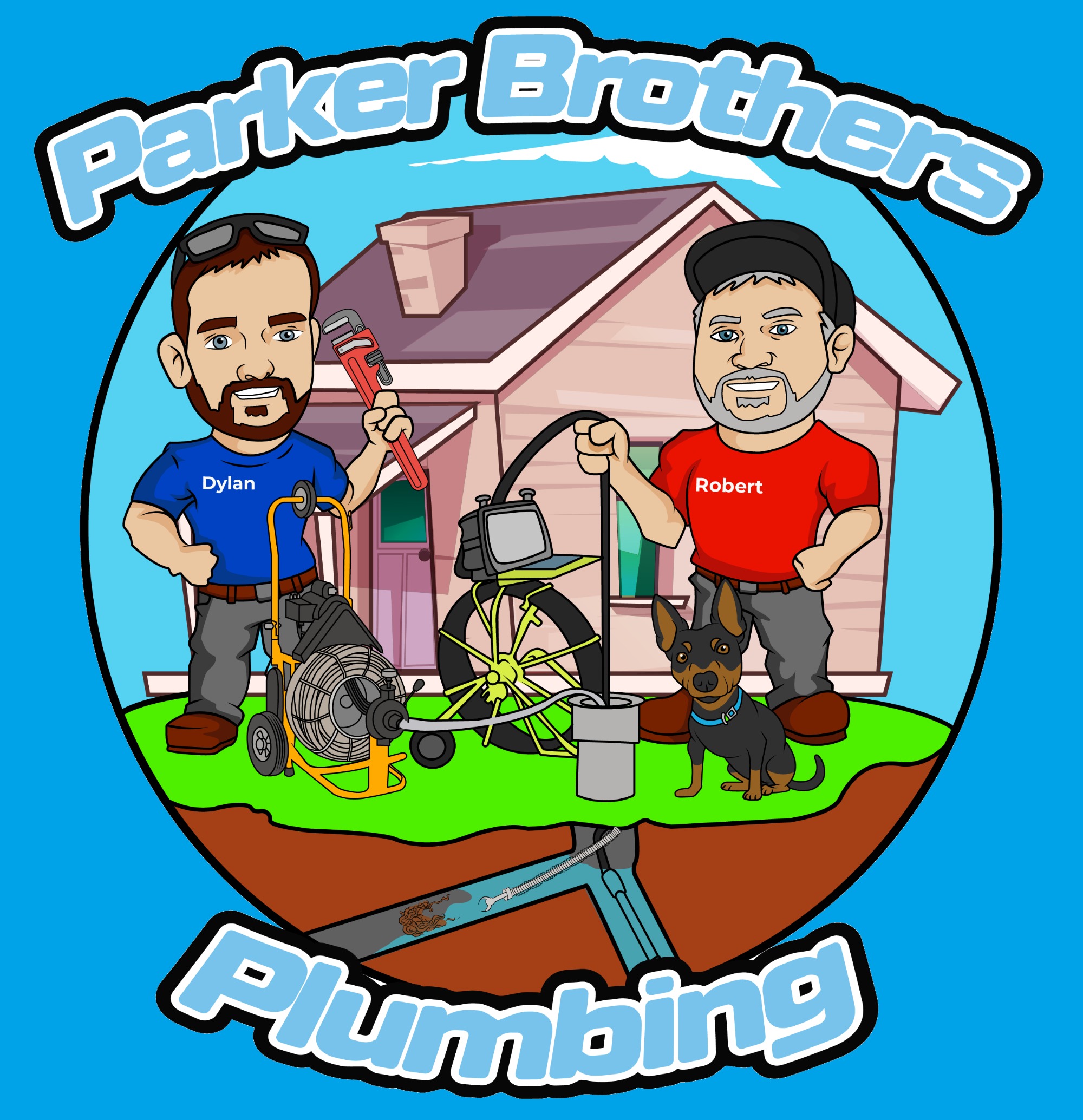 Parker brothers plumbing logo