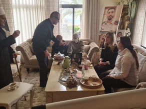 Having tea with Jamal's family. Getting to know them has been incredible.