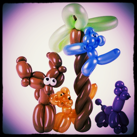 sculptures sur ballons