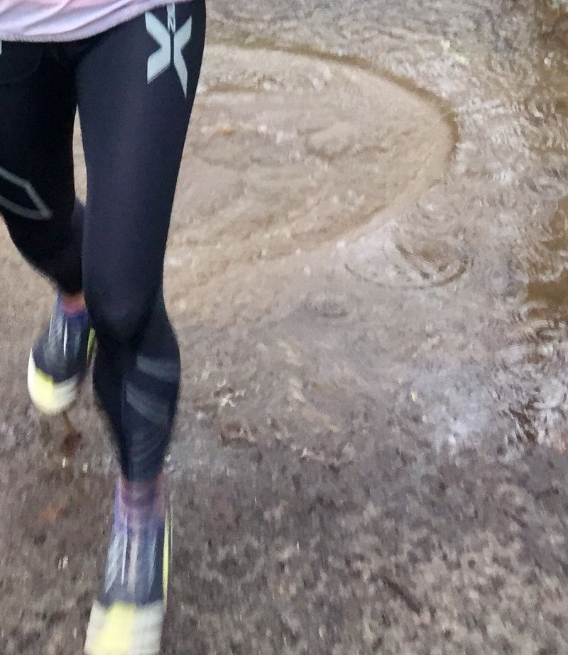 That's me, getting rather soggy.
