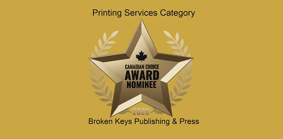2026 Canadian Choice Awards - Broken Keys Publishing & Press Nominee