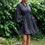 Thumbnail: Black Flared Wrap  Dress