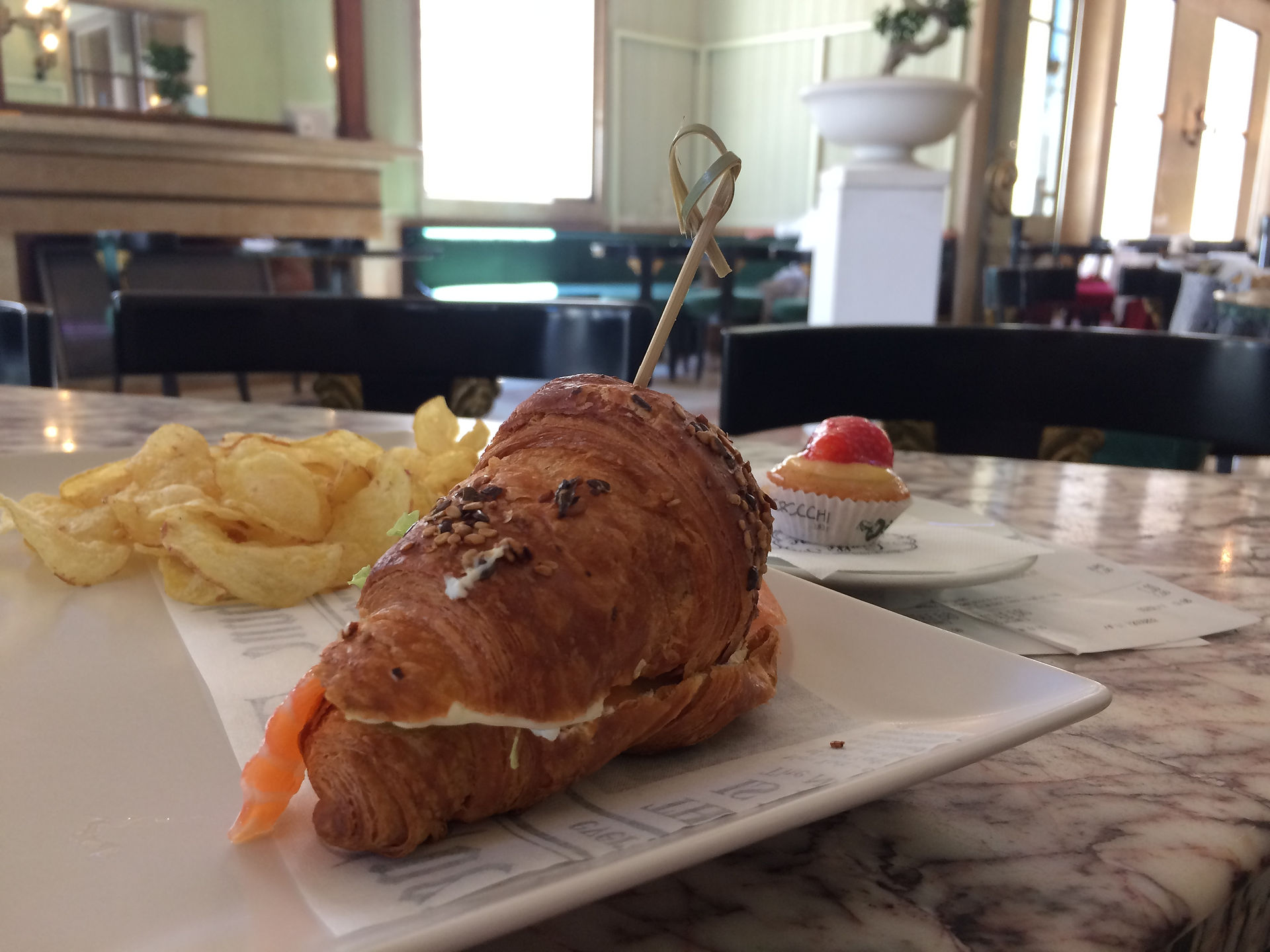smoked salmon croissant