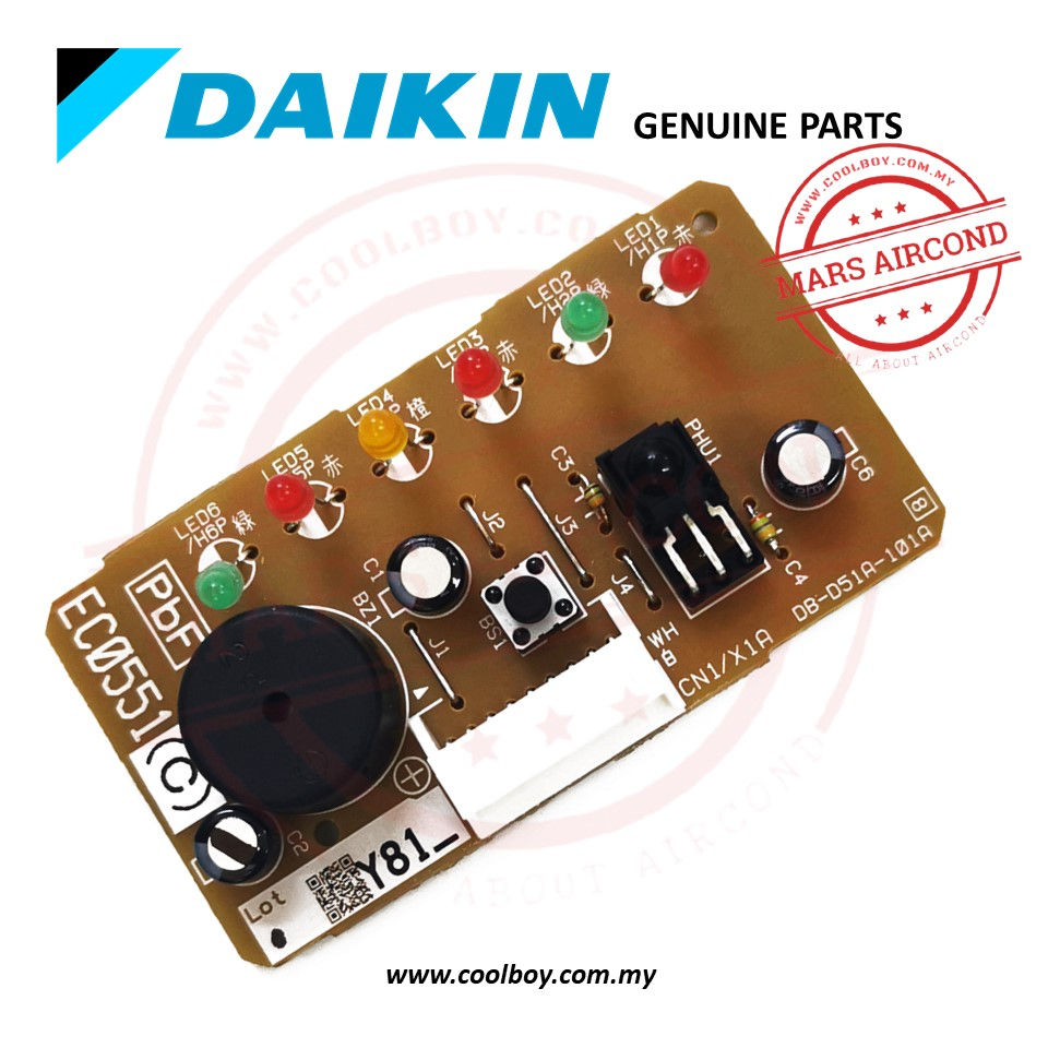 Daikin Receiver PCB LED Indicator Infrared SensorEC0551(C) DB-D51A-101A D2176446