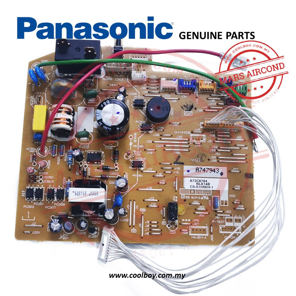 Panasonic Indoor Wall Mounted Main PCB A73C8784 NLX14B CS-S10RKH-1 CWA73C8784