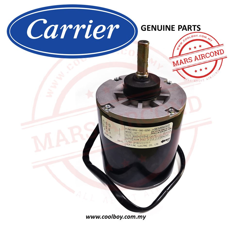 Carrier Outdoor Fan Motor HAT-112 6P 600W HD56-080-0250-25