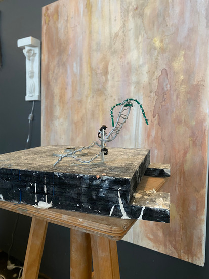 wire armature for clay torso