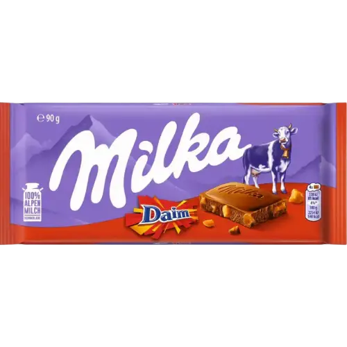 Milka Daim Chocolate Bar