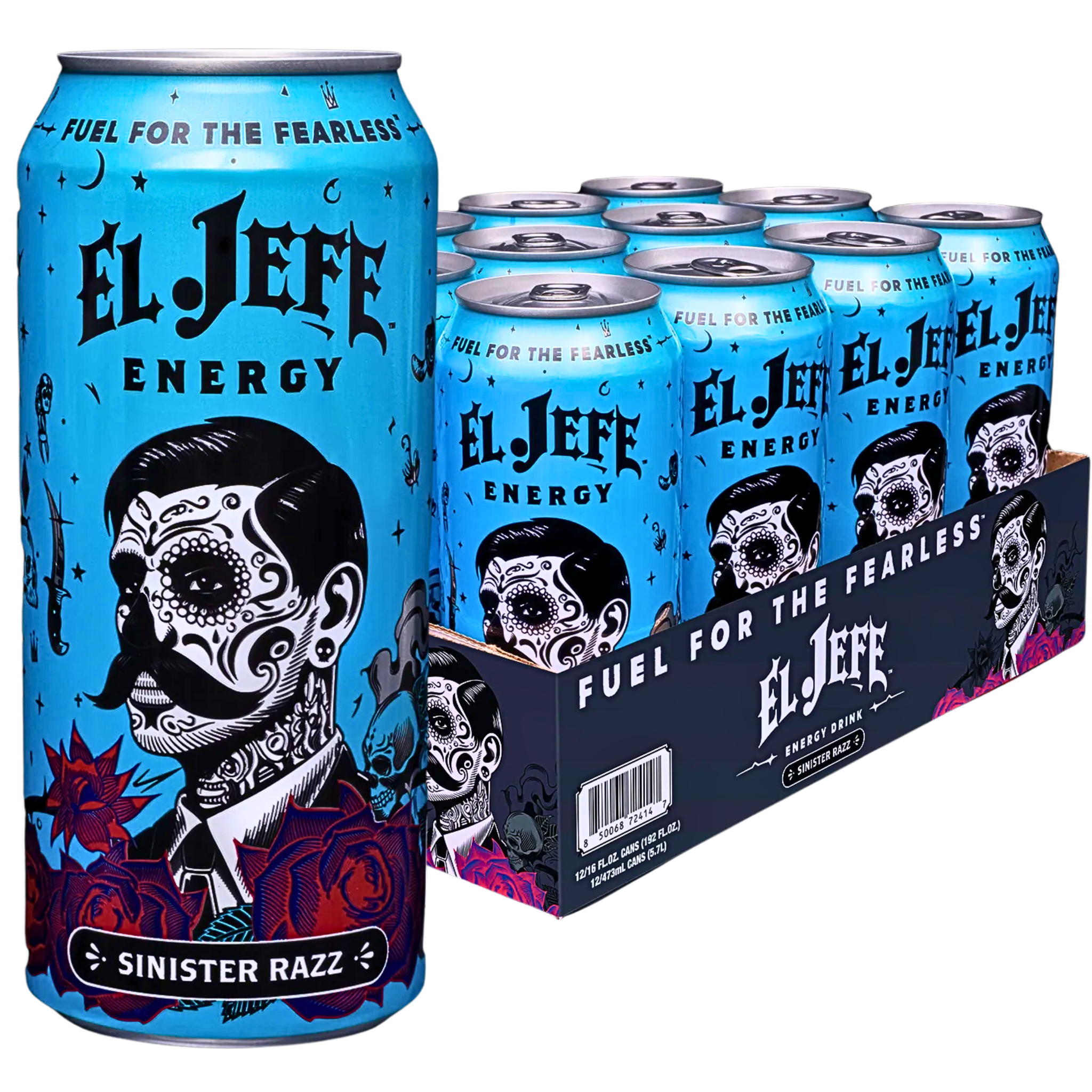 El Jefe Energy Drink Sinister Razz 473ml USA