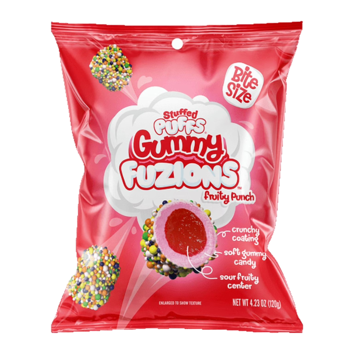 Stuffed Puffs Gummy Fuzions Fruity Punch 4.23oz (120g)