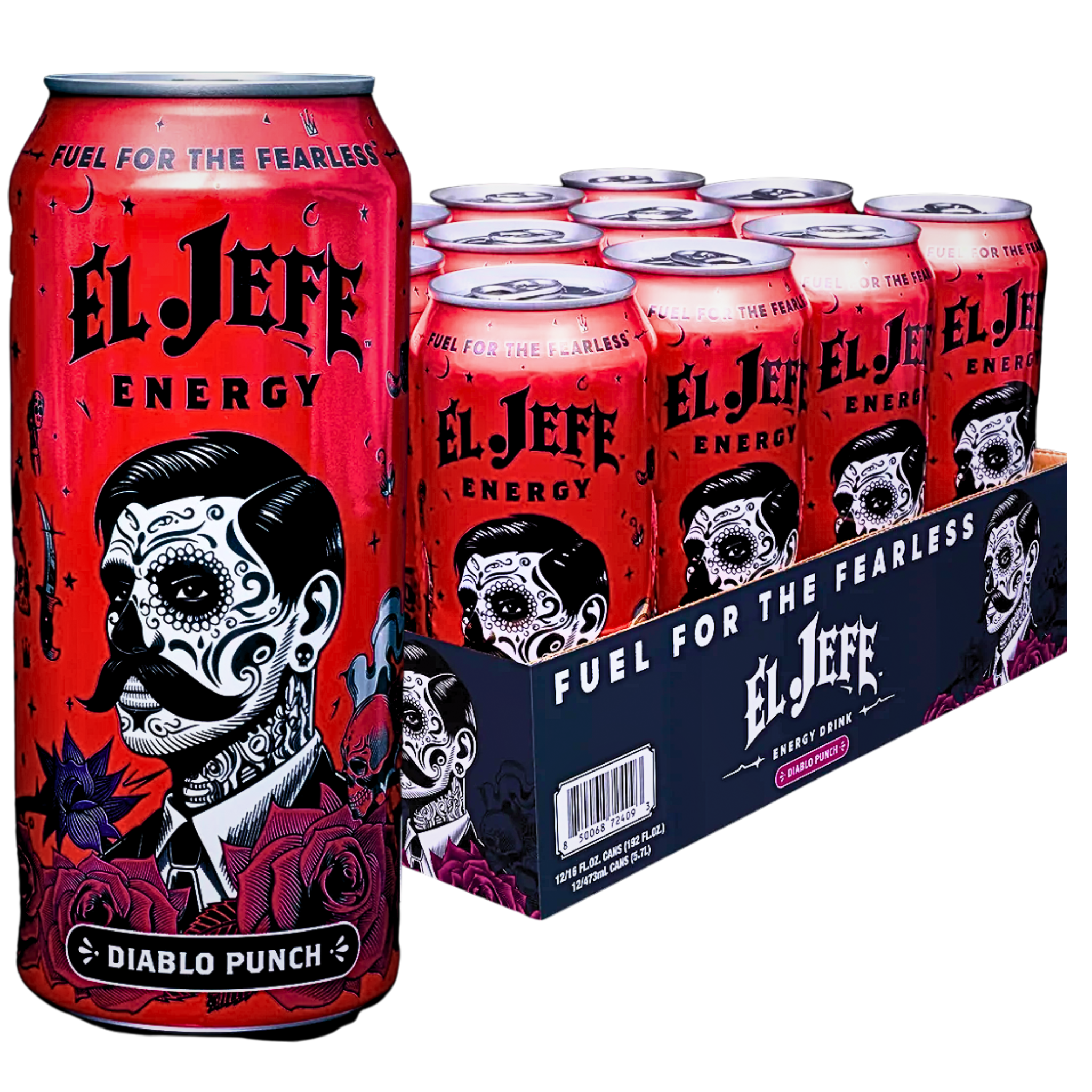 El Jefe Energy Drink Diablo Punch Flavour USA 473ml