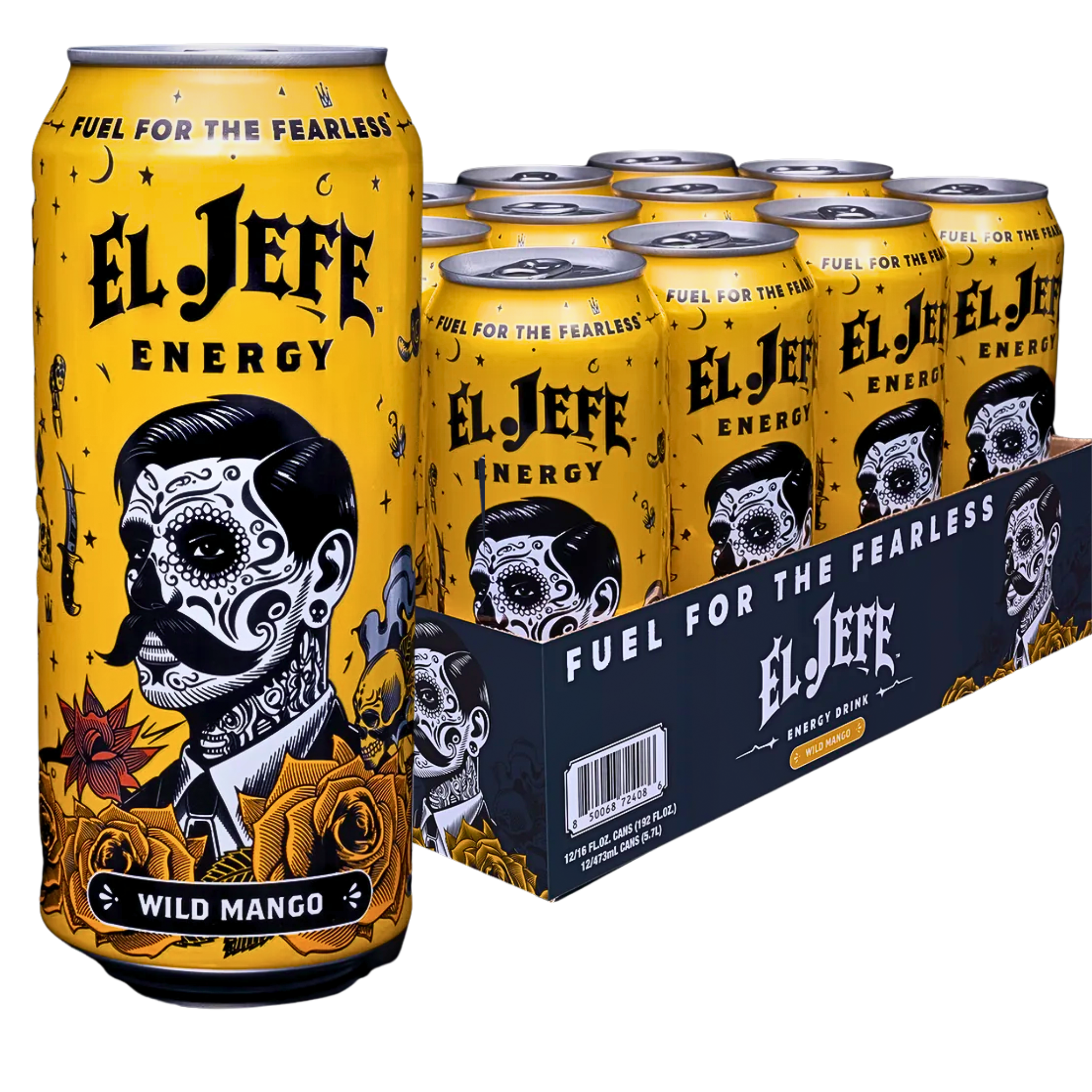 El Jefe Energy Drink Wild Mango Flavour USA 473ml