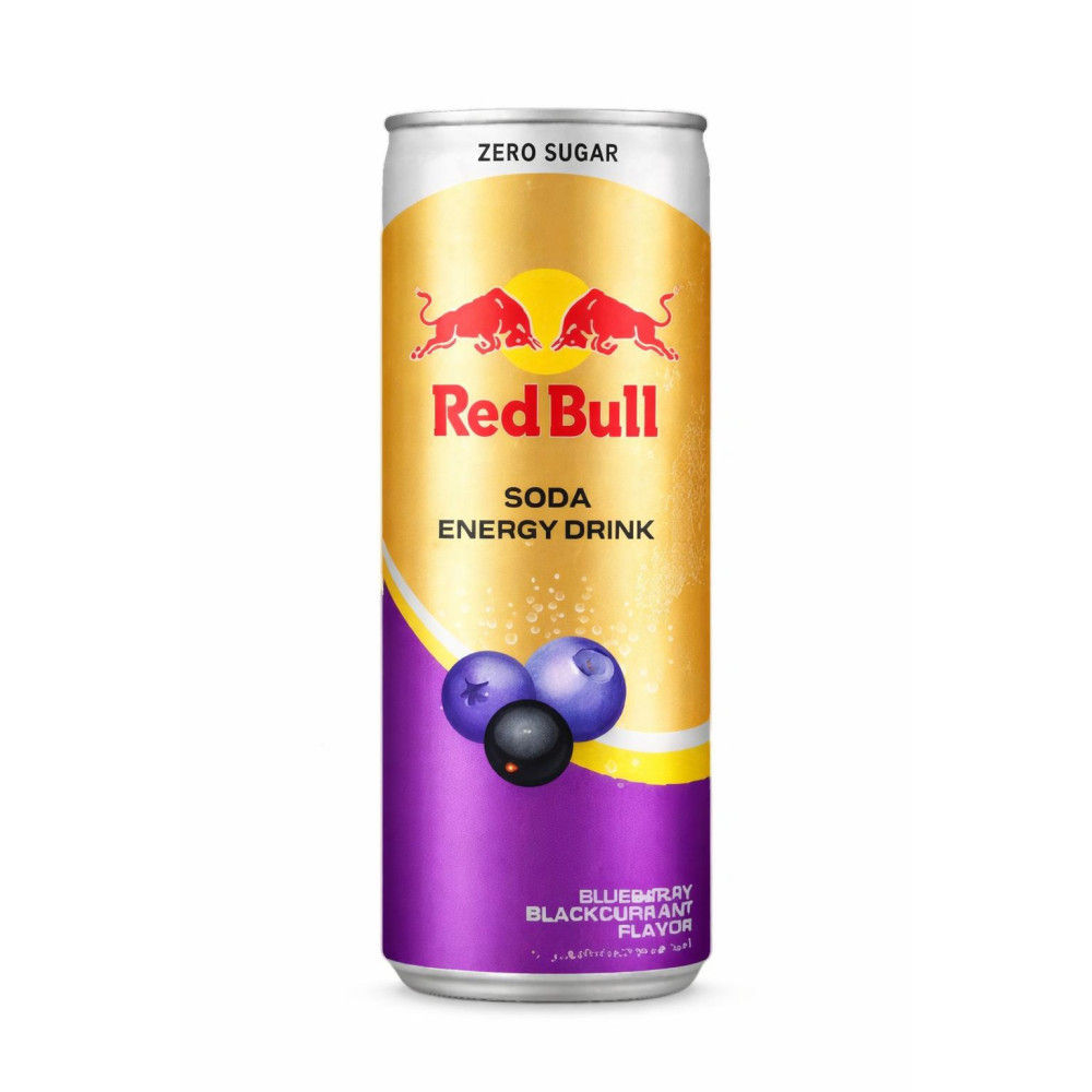 Red Bull Soda Drink Blueberry Blackcurrant