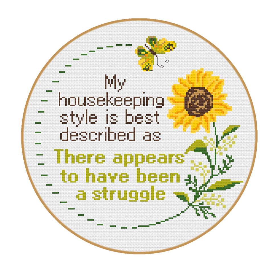 Housekeeping Style Vinyl Sticker