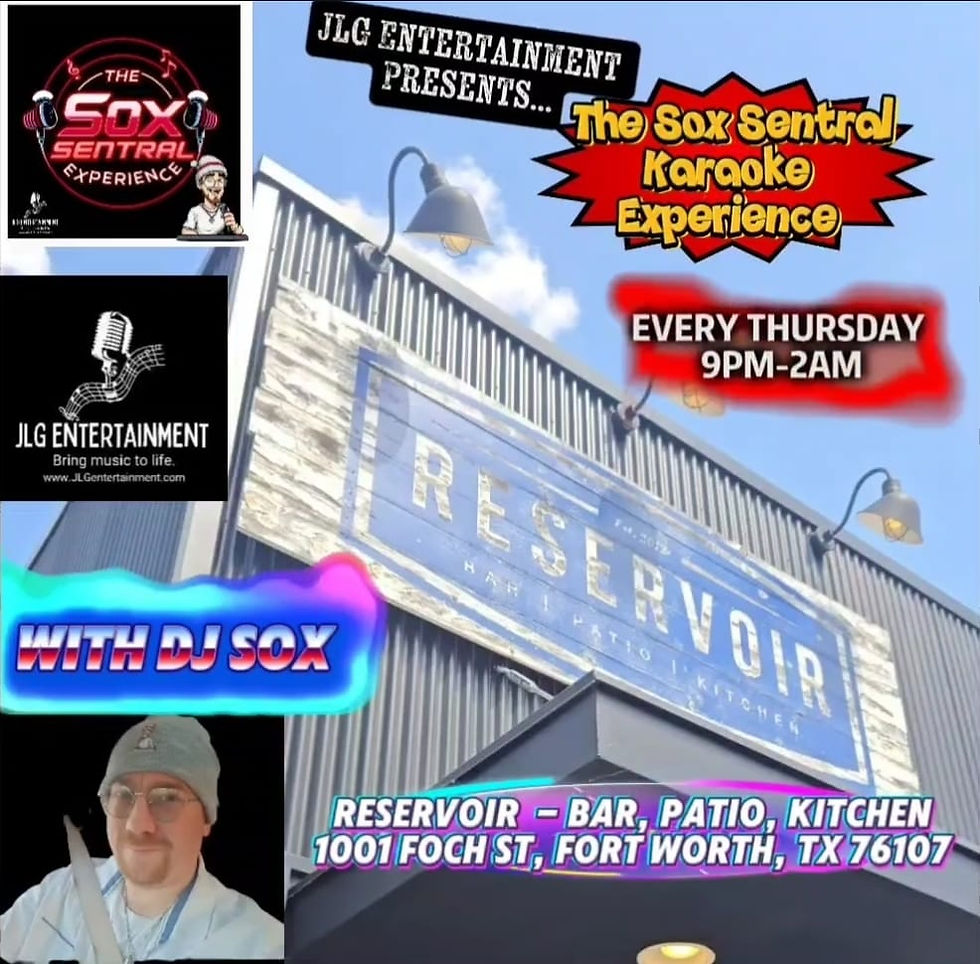Thursday KARAOKE at Reservoir in Ft. Worth, TX!