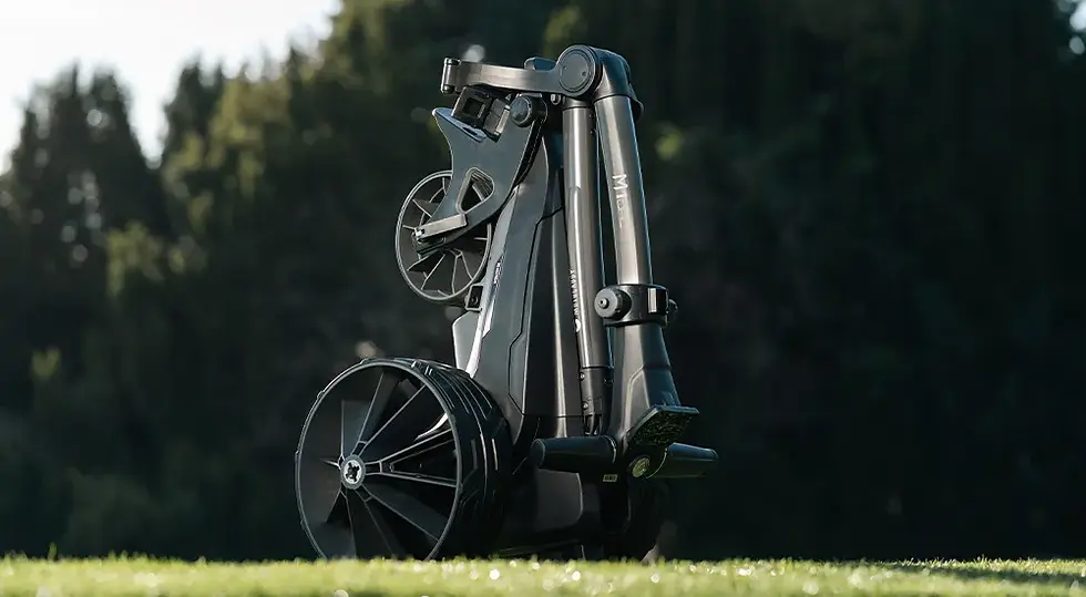 The new Motocaddy M1 electric trolley is widely regarded as the world’s easiest-to-use compact trolley, combining intuitive functionality with a streamlined design. Its simple folding mechanism enables quick and effortless setup, while the space-saving inverting wheels and auto-fold front wheel help it fit into even the smallest car boots. Motocaddy’s lightweight CLICK 'N' CONNECT® cable-free battery system, featuring auto-disconnect technology and an integrated charging port, adds further convenience, while the High Power 28V system and whisper-quiet 230W motor deliver reliable, consistent performance throughout every round.