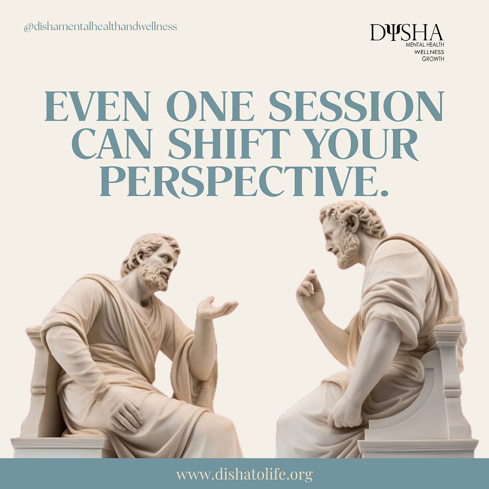 Discover how "Even One Session Can Shift Your Perspective" with a mental wellness consultant. Experience a transformative session today!