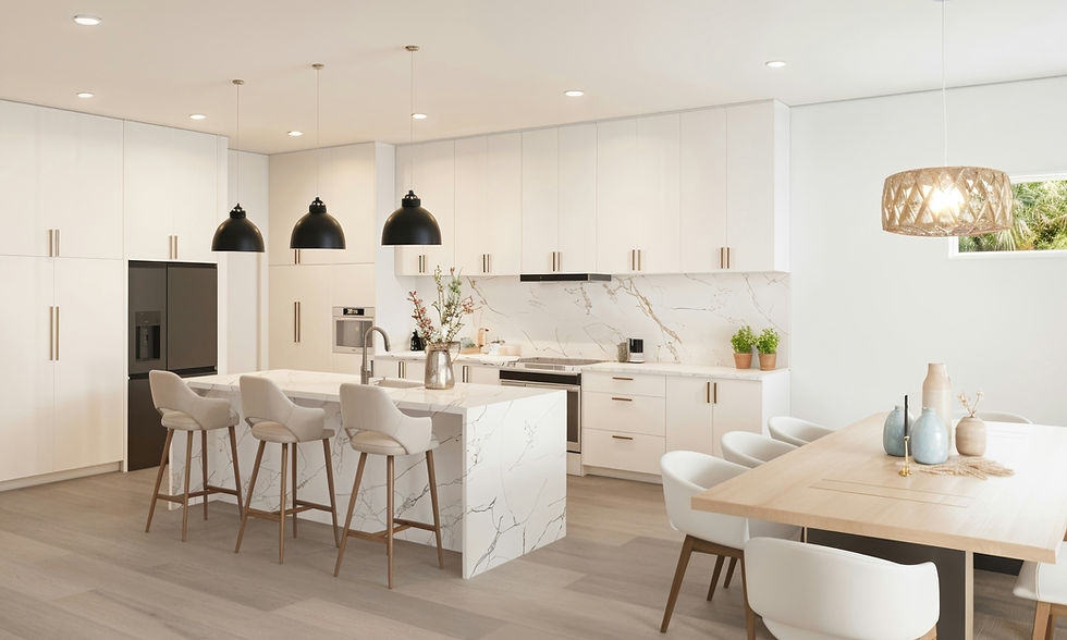 Clean modern living room representing professional home cleaning services in Tampa Bay, Florida