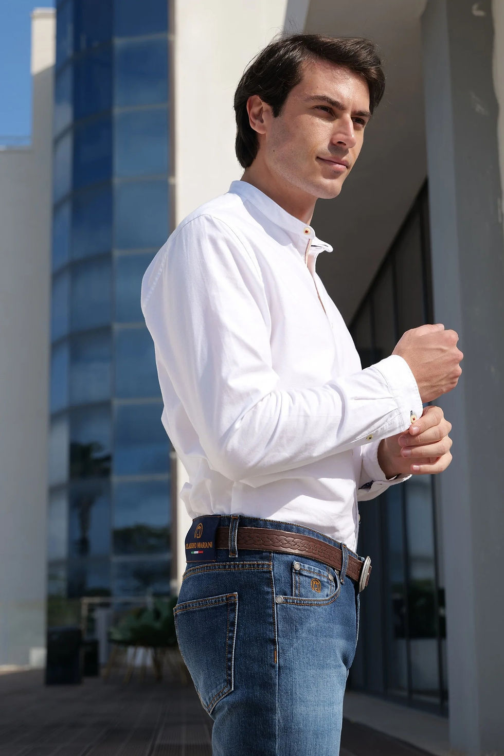 Thumbnail: Four Seasons Blue Denim Cotton Jeans