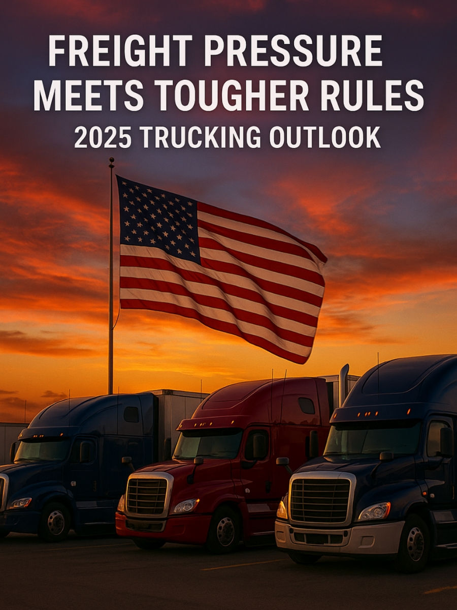 FREIGHT PRESSURE MEETS TOUGHER RULES: TRUCKING’S TWO-FRONT BATTLE IN 2025