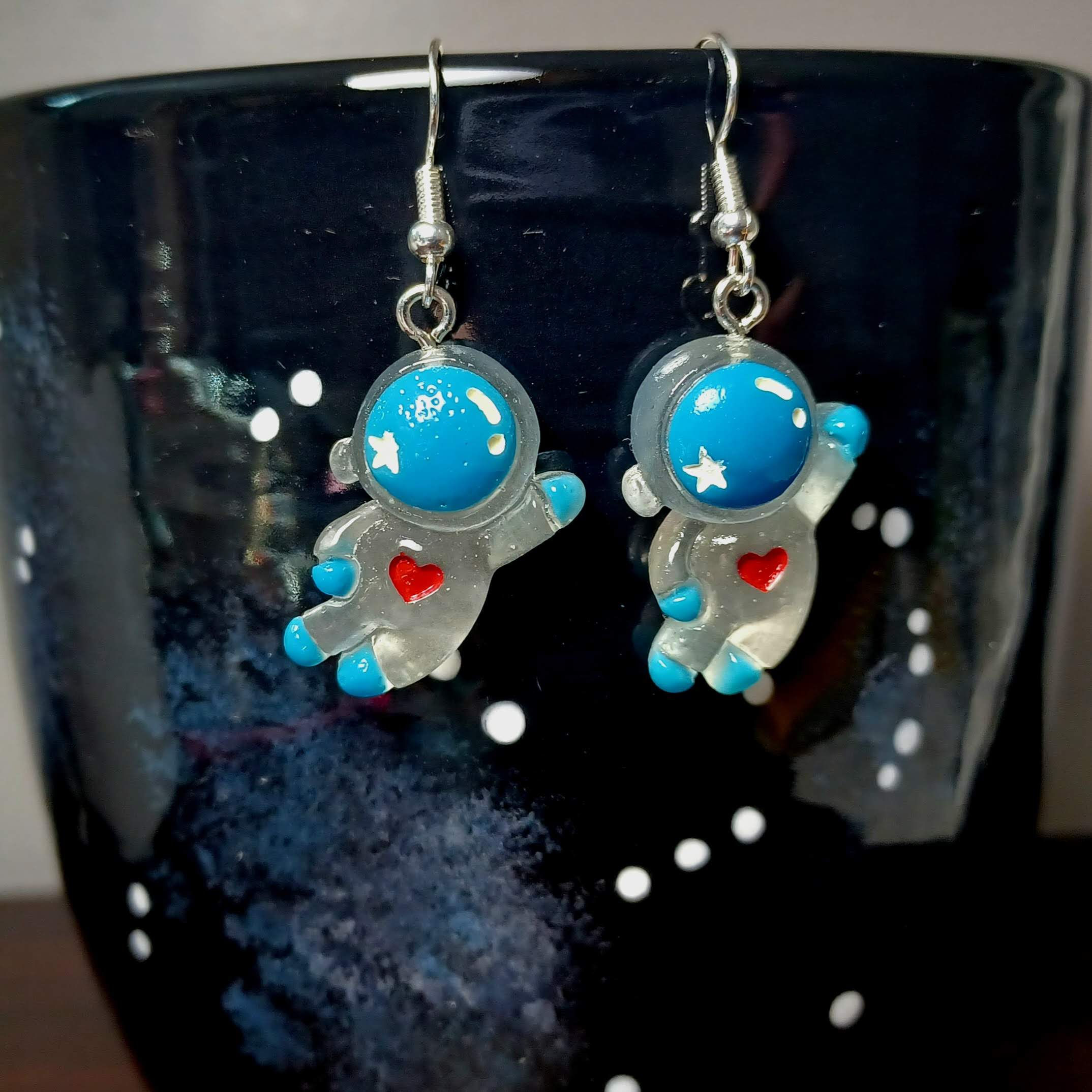 Flying Astronaut Earrings (choice of color)