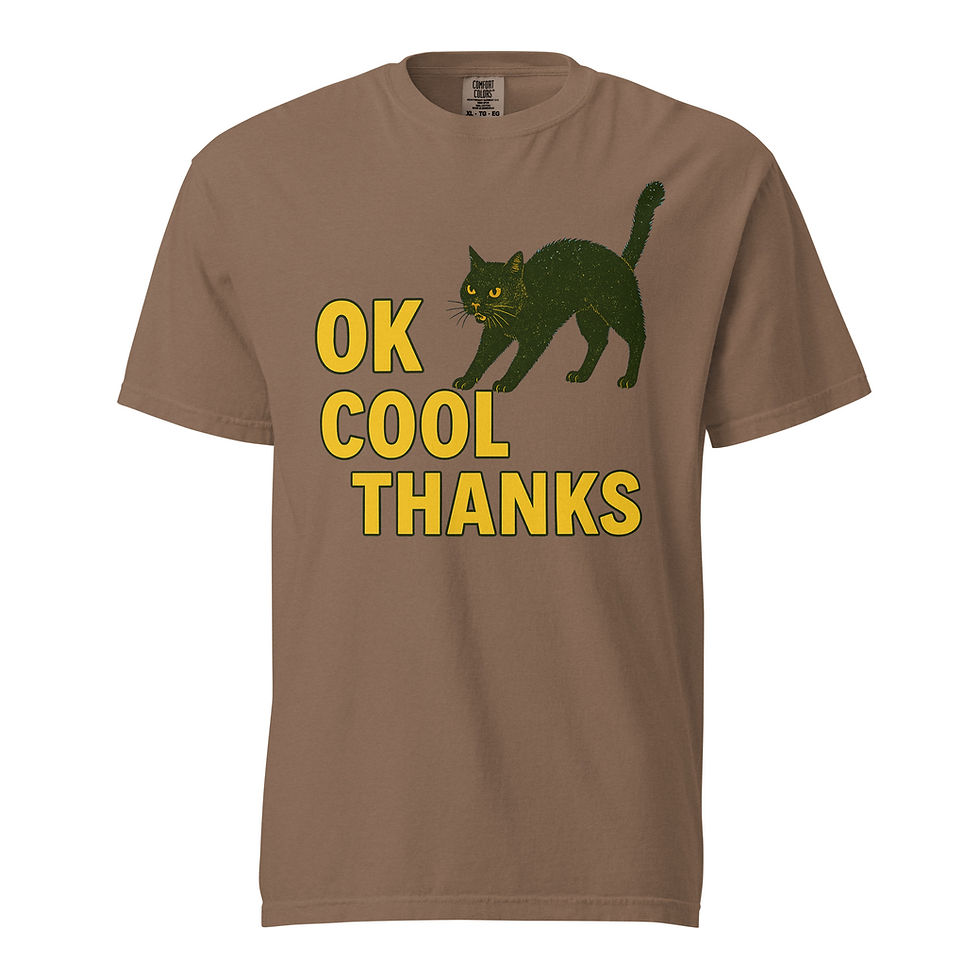 Thumbnail: Ok Cool Thanks Unisex garment-dyed heavyweight t-shirt