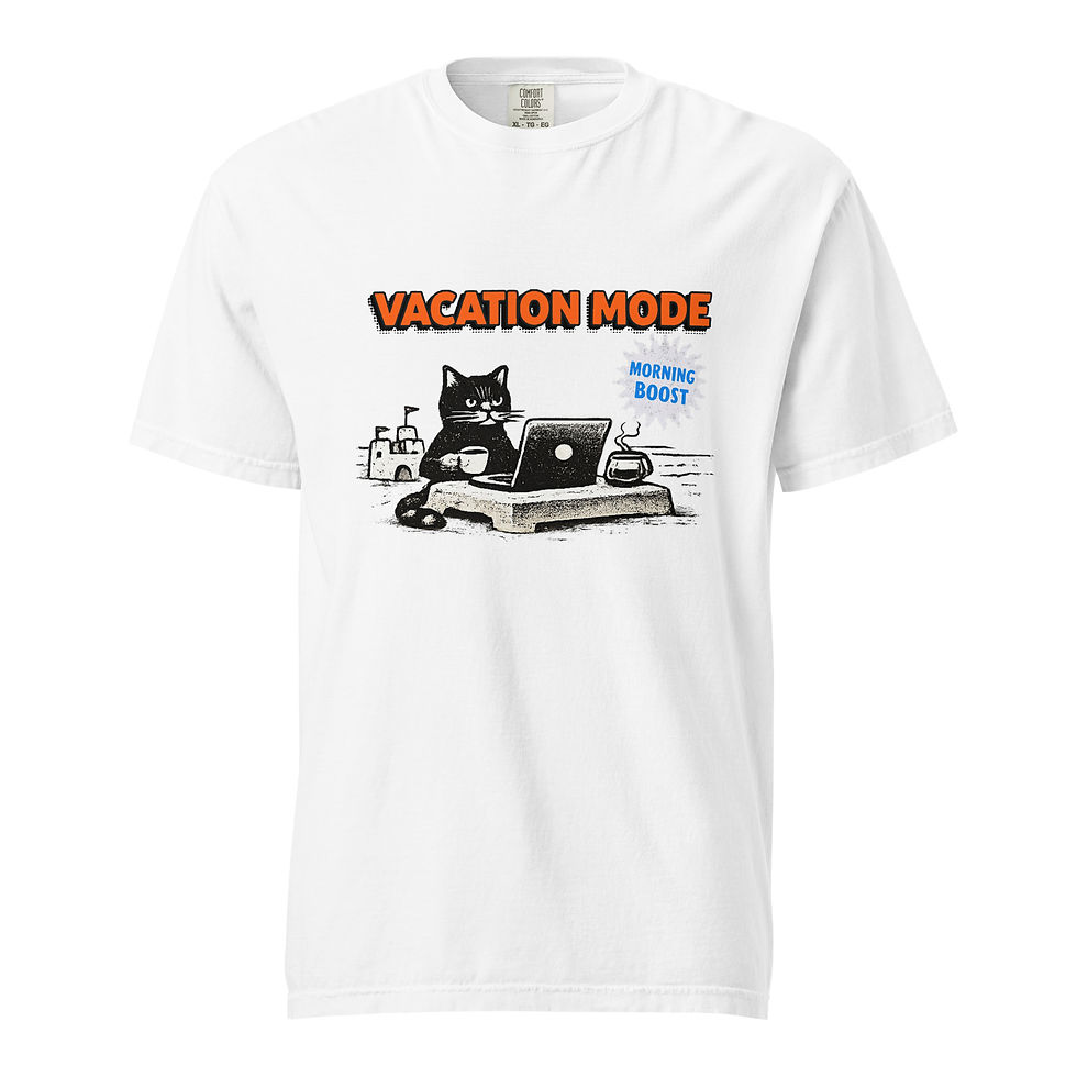 Thumbnail: Vacation Mode Unisex garment-dyed heavyweight t-shirt