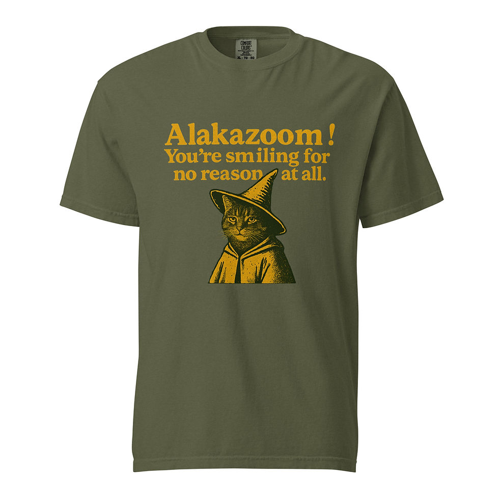 Thumbnail: Alakazoom Unisex garment-dyed heavyweight t-shirt