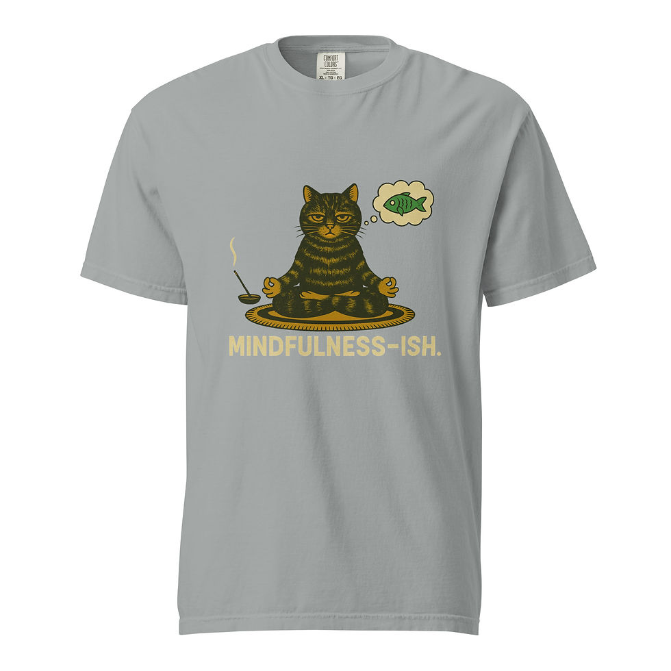 Thumbnail: Mindfulness-ish Unisex garment-dyed heavyweight t-shirt