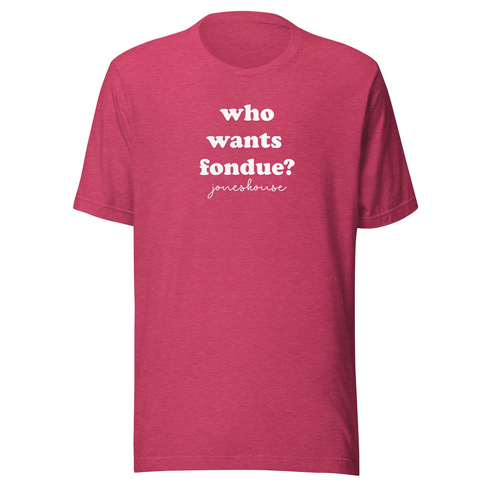 Thumbnail: Who Wants Fondue? unisex t-shirt who wants fondue?