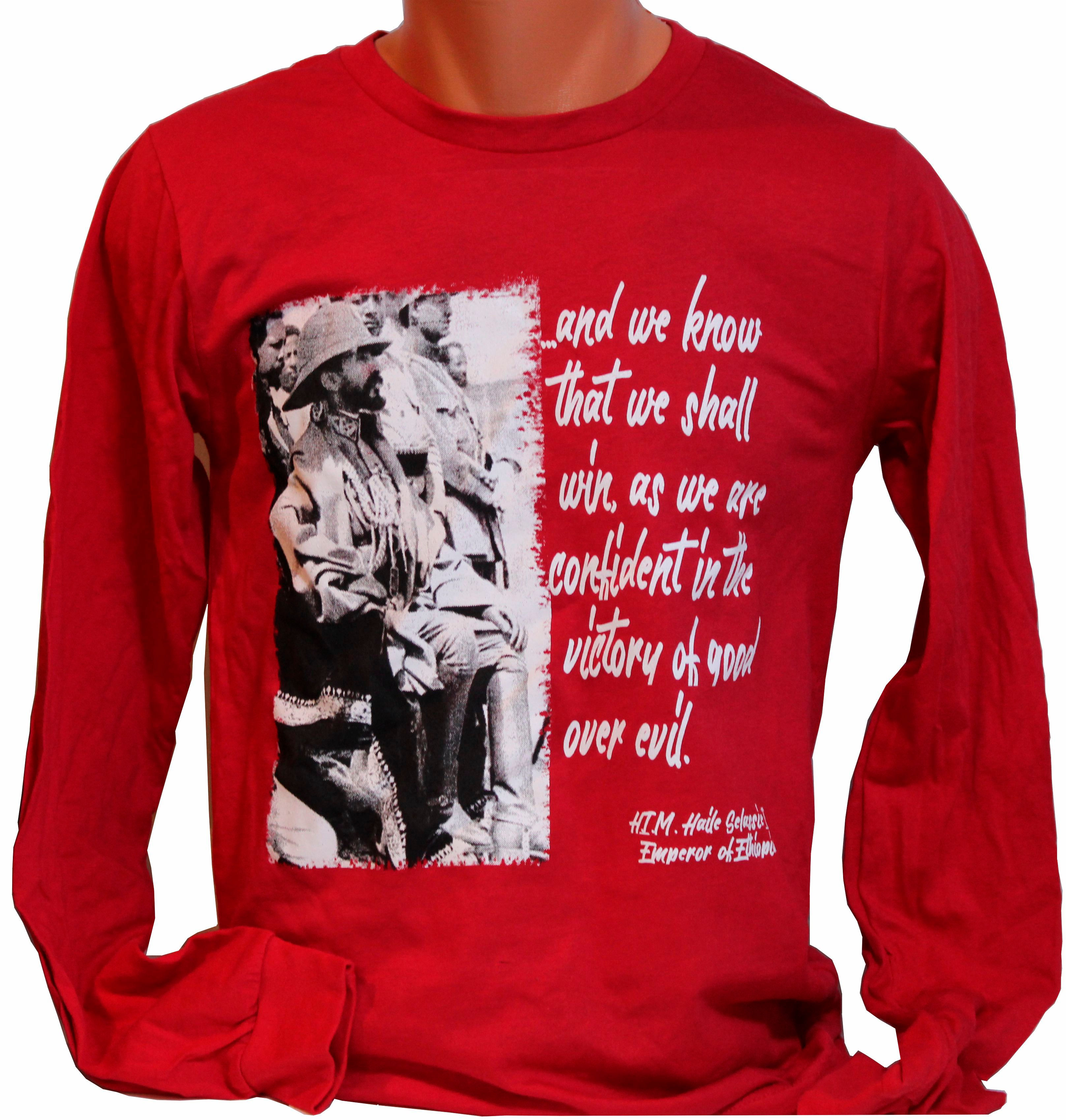 We are confident in the victory of good over evil long-sleeve t-shirt