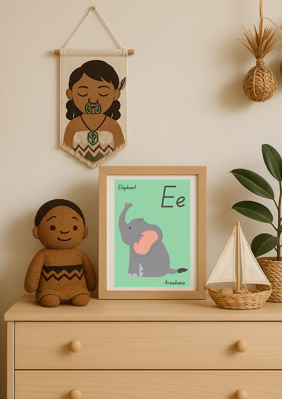 Arewahana – E is for Elephant Print