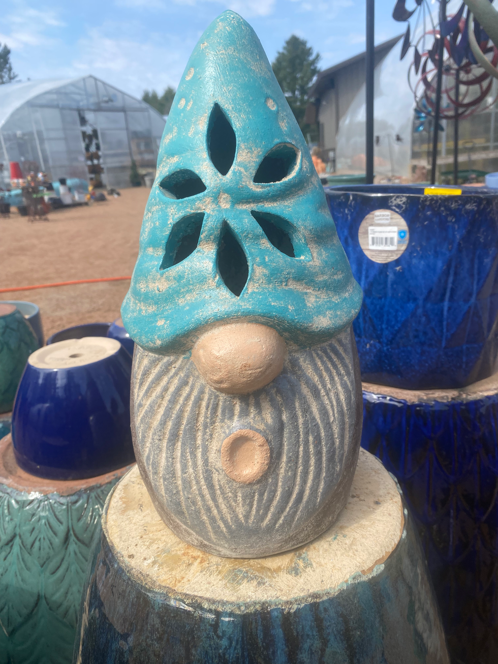 Candle Pottery Gnome