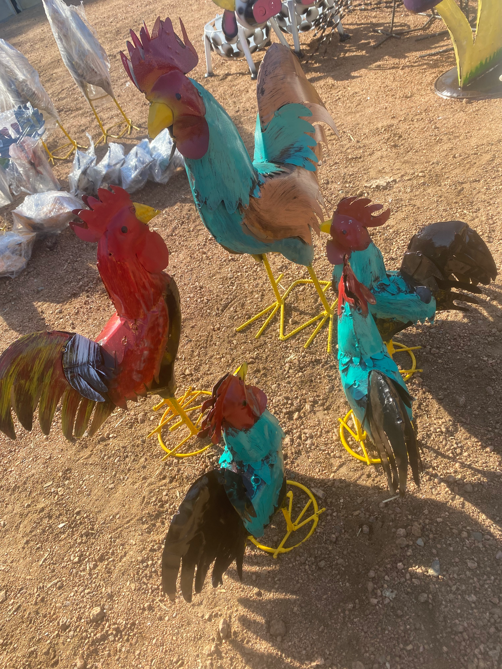 Chicken Iron Art