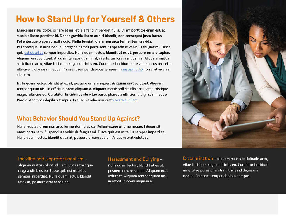 How to Stand Up for Yourself & Others