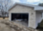 Brickwork on a garage by Kes Concrete