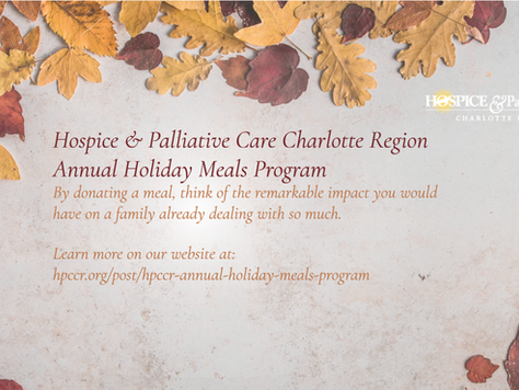 Hospice & Palliative Care Charlotte Region Annual Holiday Meals Program